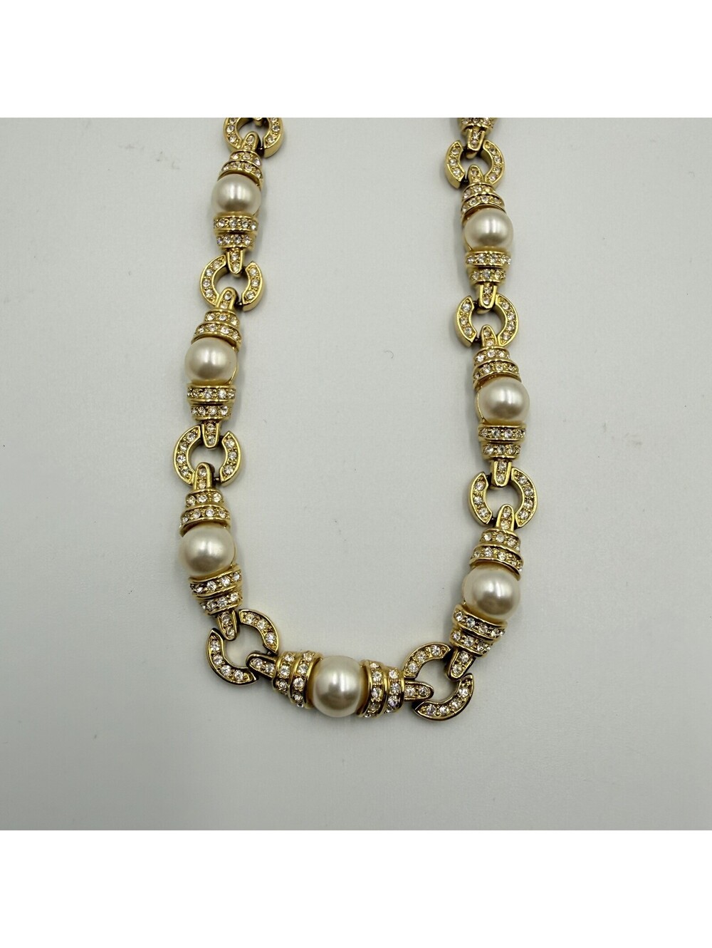 VTG Camrose & Kross JBK Jacqueline Kennedy Gold Tone Pearl Necklace